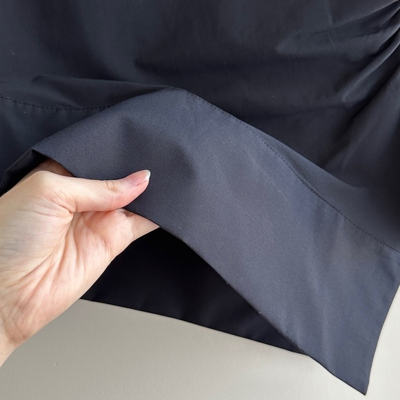 Maeve Mock-Neck Asymmetrical Muscle Top, Black, Size XXS, NWT - Picture 8 of 16